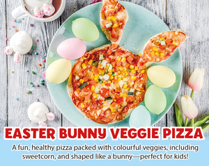 Share your Easter Bunny Veggie Pizza with us